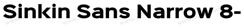 Sinkin Sans Narrow 8字体转换